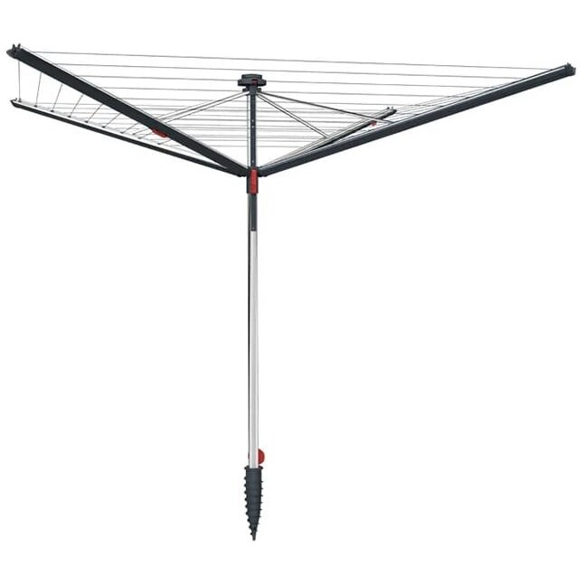 Uscator de Rufe Rotativ de Exterior Sun-Rise 50M Pliabil Negru