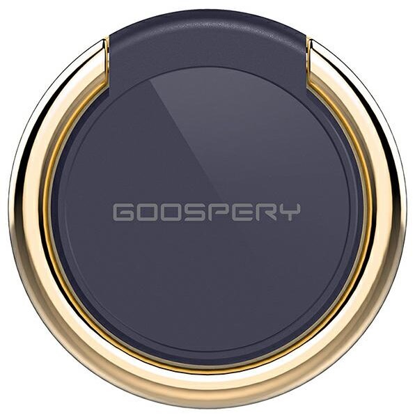 Suport Ring Holder, Adeziv, Rotire 360 grade, Black / Gold