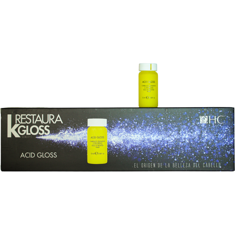 Tratament pentru Par Acid Gloss Restaura K Concept dupa Operatiuni Chimice 8 x 12ML