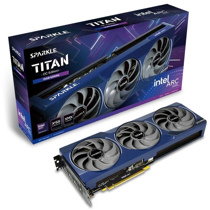 Placa Video Arc B580 Titan OC 12288MB GDDR6