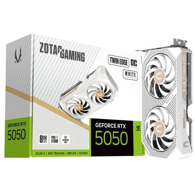 Placa Video GAMING GeForce RTX 5050 Twin Edge OC White Edition 8192MB GDDR6