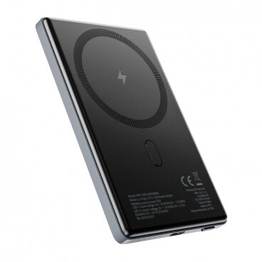 Baterie Externa Wireless APB-300 5000mAh 20W PD + FQI 1 x QI - 1 x USB-C Gri