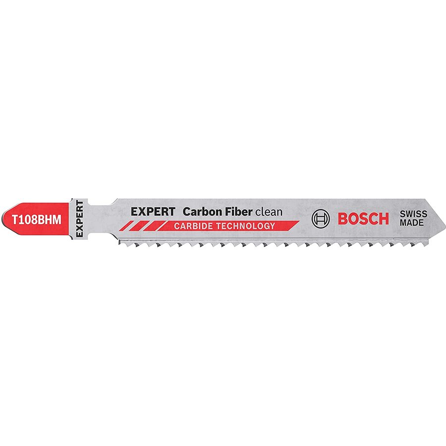 Bosch Expert Carbide Jigsaw Blade T 108 BHM 'Carbon Fiber Clean' (3 pieces)