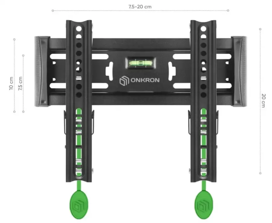 Suport de Perete Onkron TM4-B pentru Televizor 17-43Inch Max 36KG Negru — imaginea 4