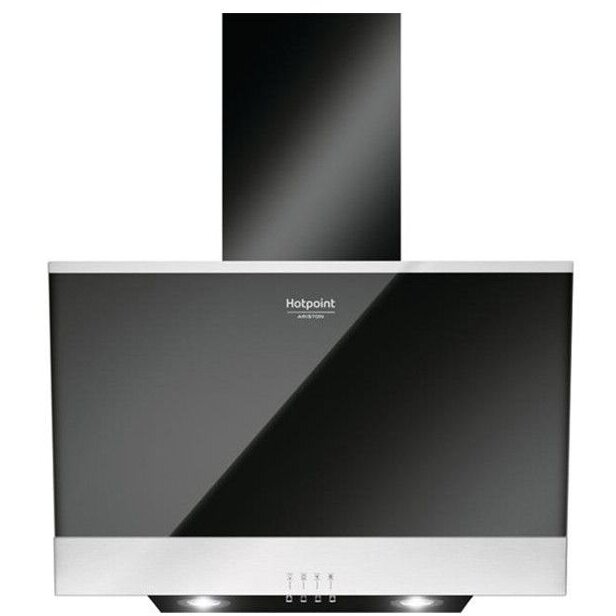 Hota Ariston HHVP 6.6F LM Putere de Absorbtie 647 m3/h 3 Trepte de Viteza Negru