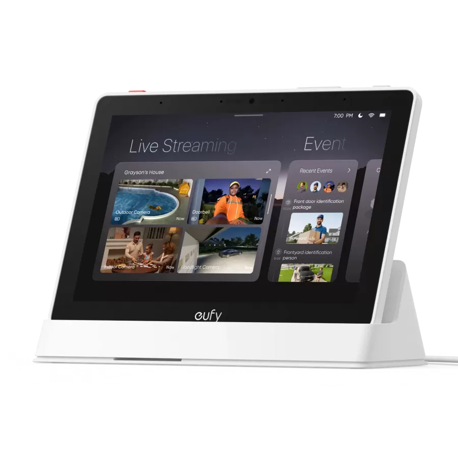 Ecran Smart eufy E10 8Inch IPS HD Touch Screen All-in-One Smart Home Hub Alb