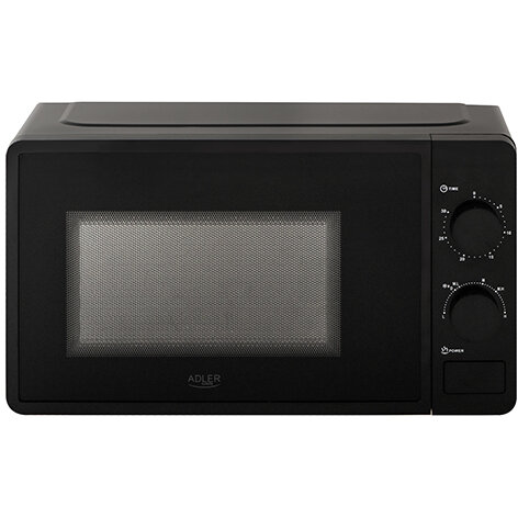 Cuptor cu Microunde AD 6206 20L 6 Trepte de Putere Control Mecanic 700W Negru