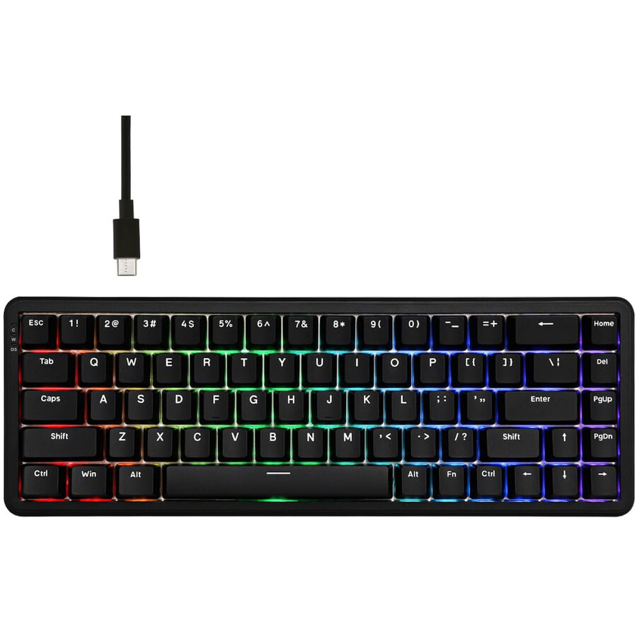 Tastatura Gaming cu Fir AK680 MAX Magnetic Rice Switch RGB Negru
