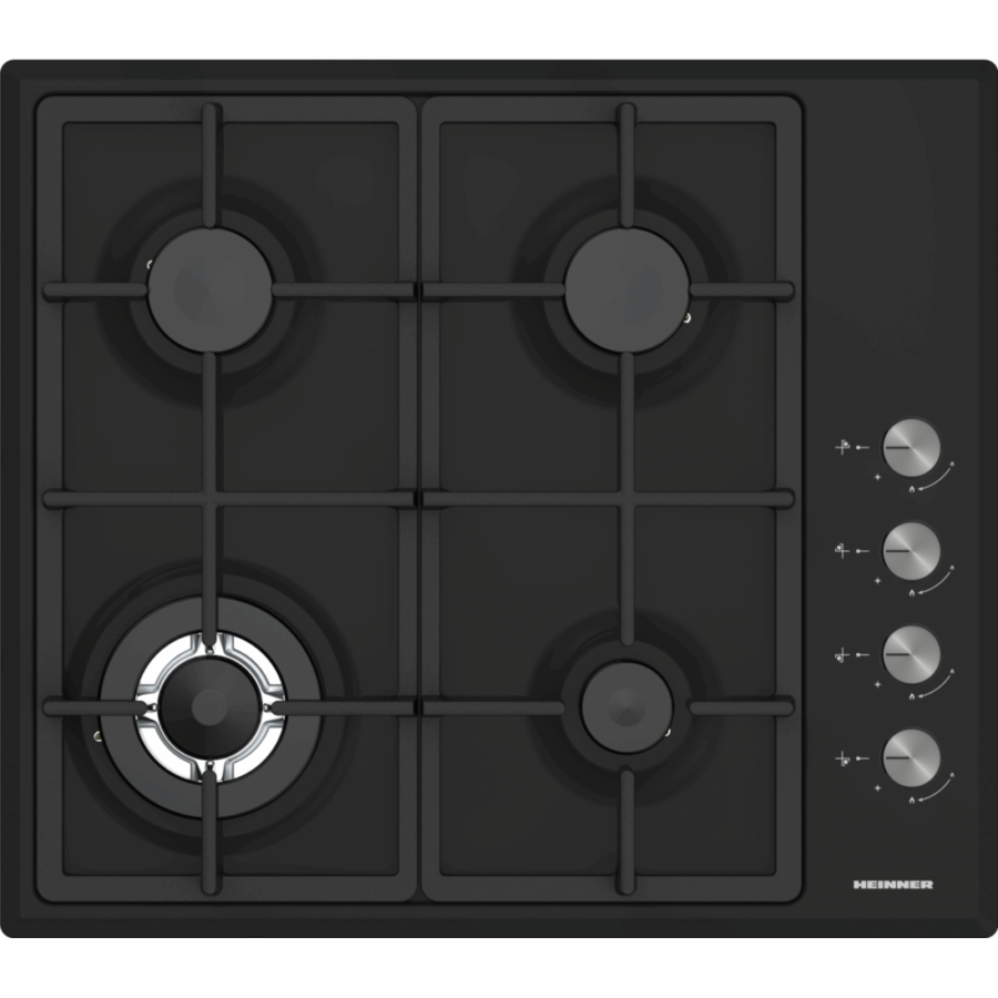 Plita Incorporabila HBH-S4IWF-BK 4 Arzatoare Wok Gaz Aprindere Electrica Negru