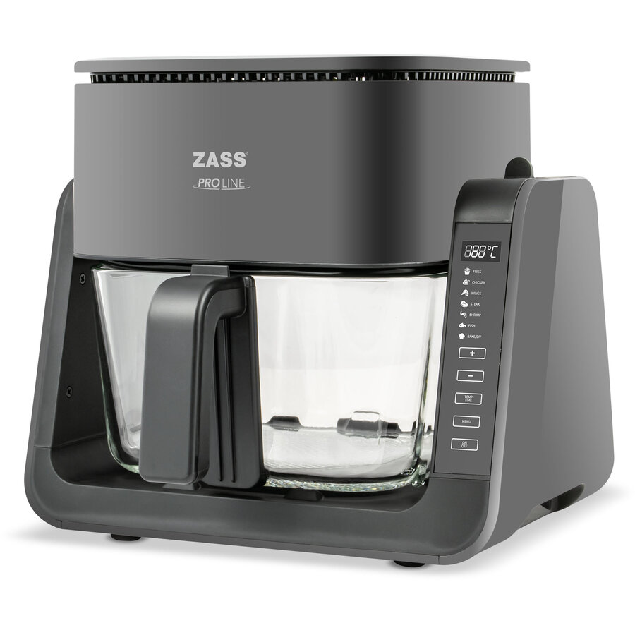 Friteuza cu Aer Cald Multifunctionala 2 in 1 ZAF 12 1500W Vas de Sticla