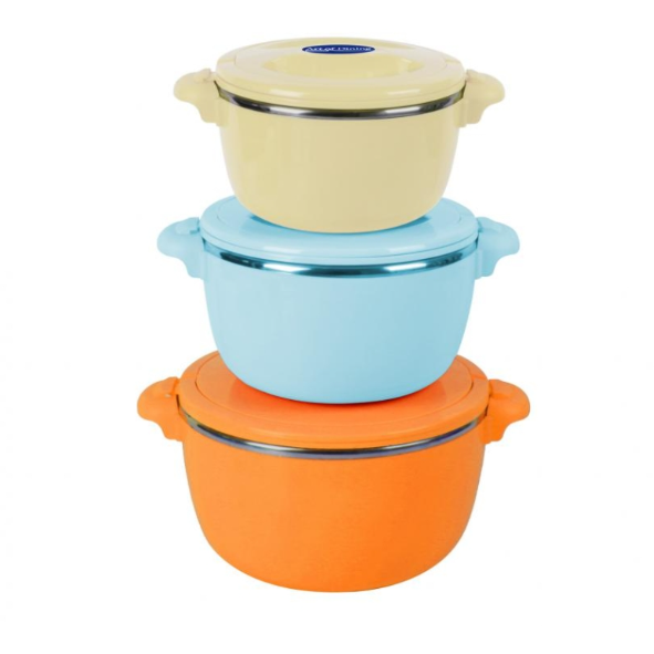 Set 3 Caserole Termice 2+4+6L Belly Orange