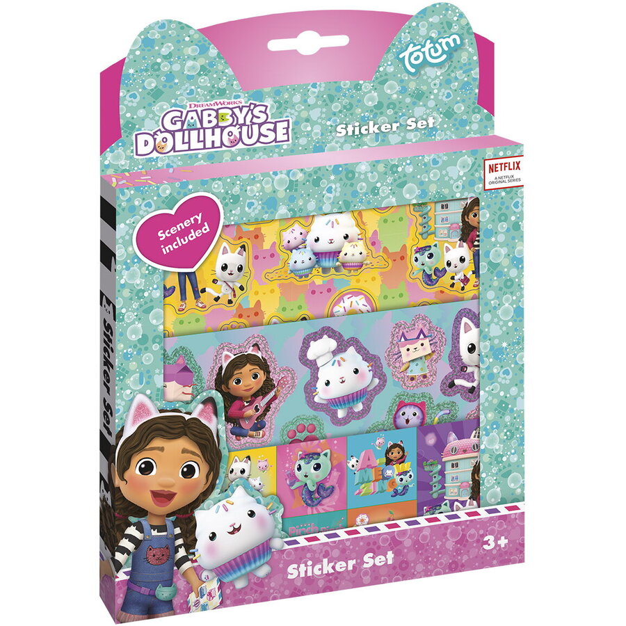 Set Abtibilduri Gabby's Dollhouse Fise cu Diferite Cadre 3+ Ani