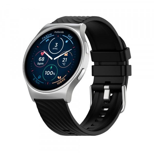 Smartwatch MotoWatch 120 Ecran AMOLED 1.43Inch Bluetooth IP68 Silver