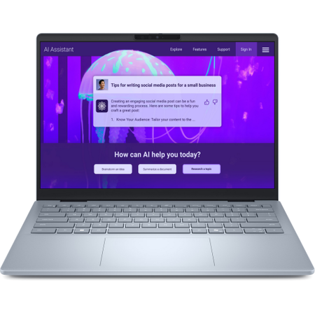 Laptop Dell 14 Plus WQXGA 14 inch Intel Core Ultra 7 258V 32GB 1TB SSD Windows 11 Pro Ice Blue