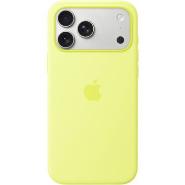 Husa MagSafe Apple Silicone iPhone 17 Pro Max Galben Neon