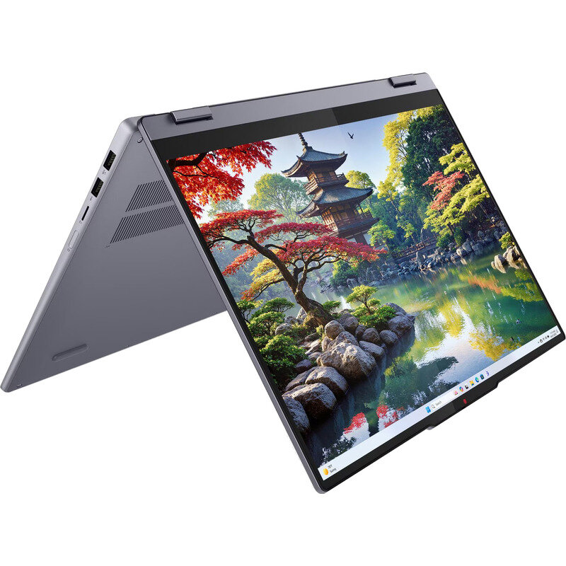 Laptop Laptop Lenovo IdeaPad 5 2-in-1 16IAL10 cu procesor Intel® Core™ Ultra 5 225U pana la 4.8GHz, 16 WUXGA, Touch, 16GB LPDDR5x RAM, 512GB SSD, Intel® Graphics, Windows® 11 Home, Luna Grey - imagine 2