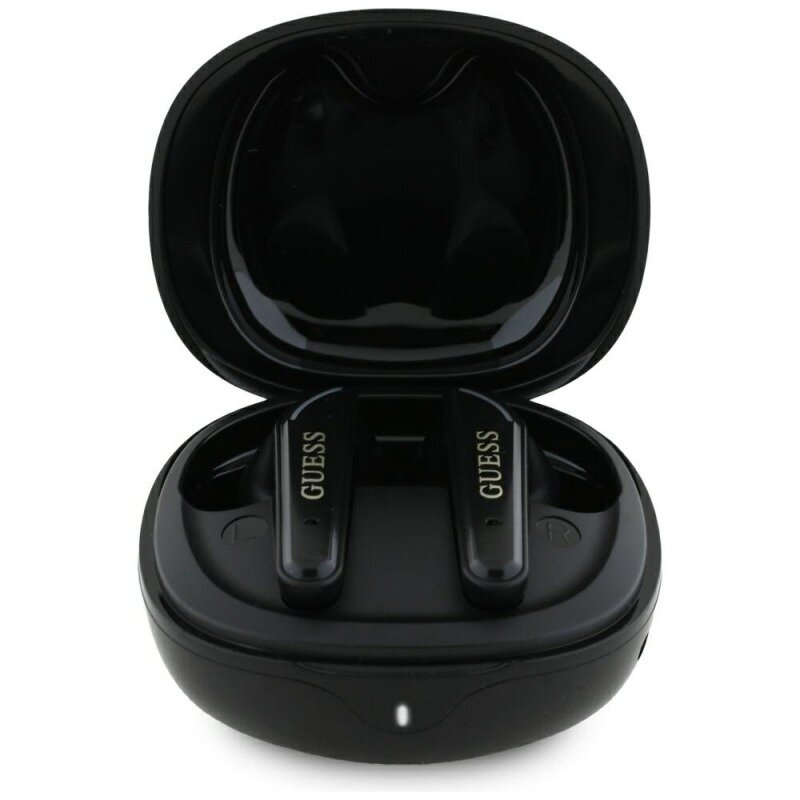 Căști Guess Handsfree Bluetooth Flat Classic Logo Electroplated TWS Negru