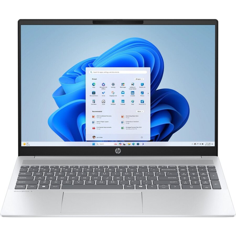 Laptop OmniBook 5 WUXGA 16 inch Intel Core Ultra 5 225U 16GB 512GB SSD Windows 11 Home Ice Silver