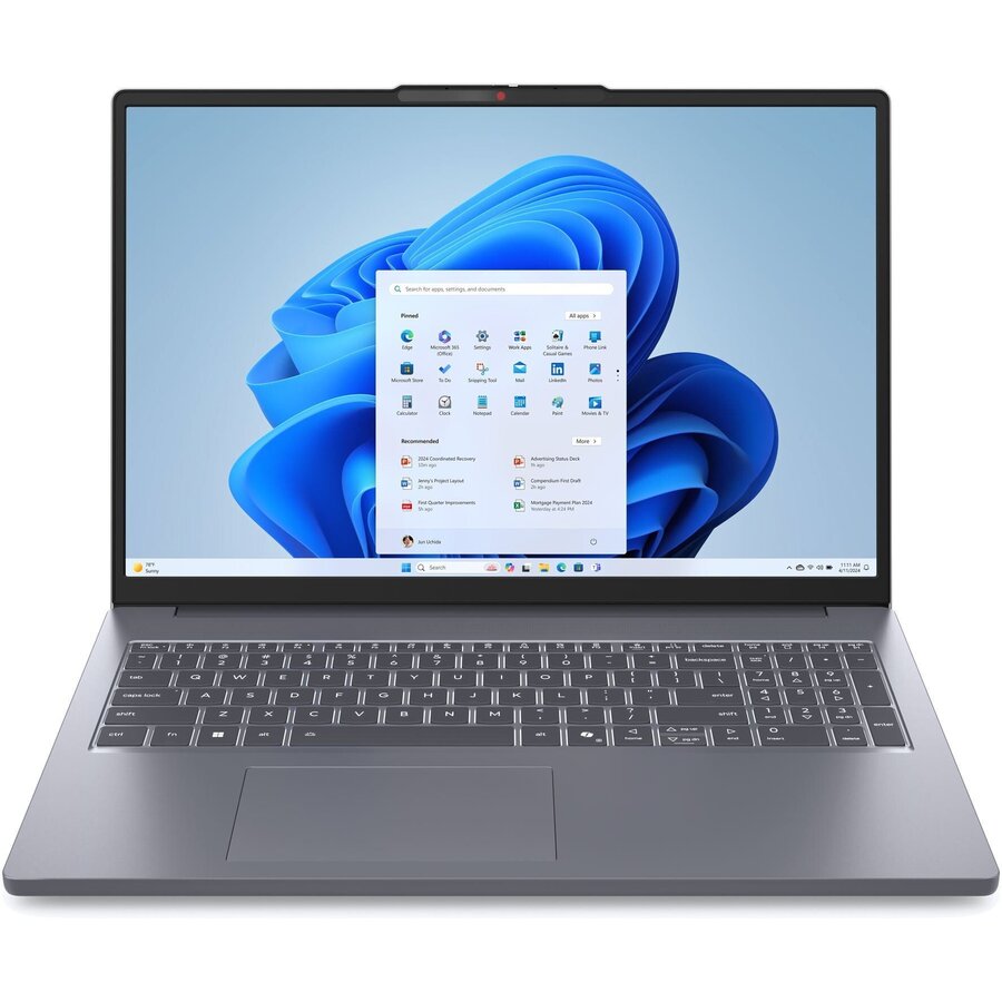 Laptop IdeaPad Slim 3 16IRH10 16 WUXGA i5-13420H/8GB/512GB/Intel UHD/WIN11 Home/ENG Backlit kbd/Luna Grey/2Y Warranty - imagine 2