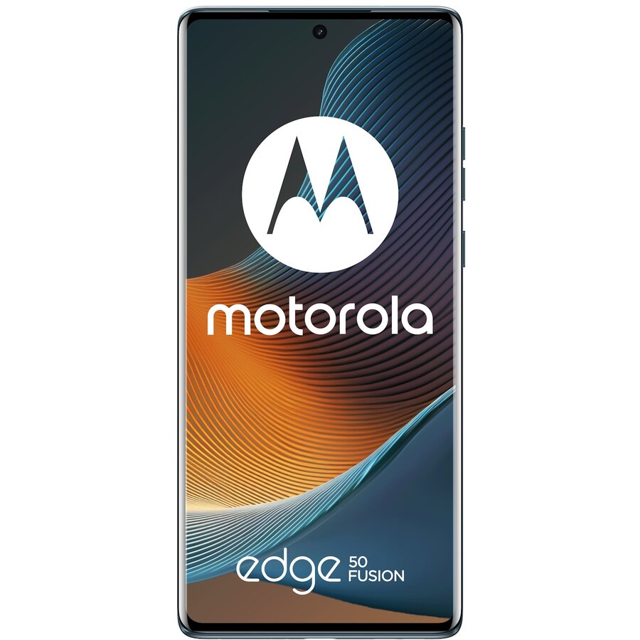 Smartphone Motorola Edge 50 Fusion, 256GB, 8GB RAM, Dual-SIM, 5G, 3-Camera, Forest Blue - imagine 3