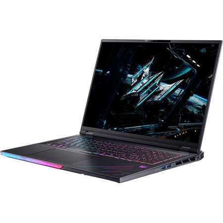 Laptop Acer Gaming 18inch Predator Helios 18 AI PH18-73 Intel Core Ultra 9 275HX 128GB 1TB + 2TB + 1TB SSD GeForce RTX 5080 16GB Windows 11 Pro Abyssal Blac