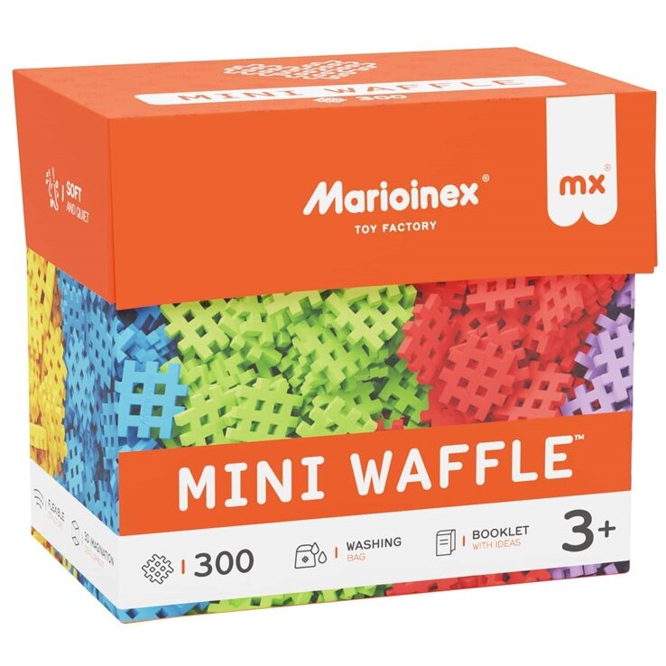 Set Constructie Mini Waffle Building Blocks 300 Piese 3+ Ani