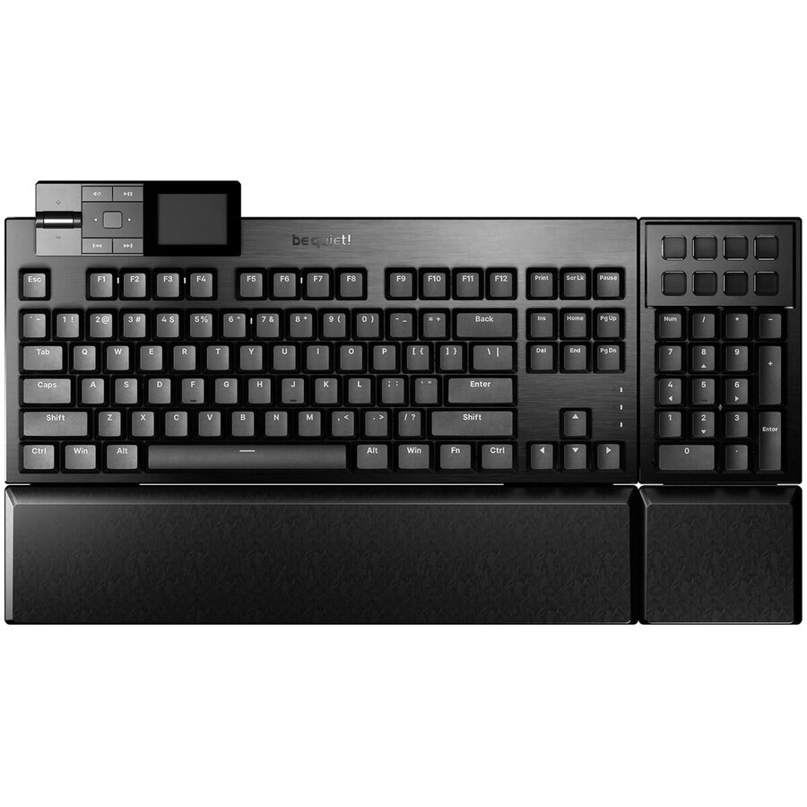 Tastatura Mecanica Modulara Dark Mount Silent Tactile BT002US Numpad Detasabil Media Dock Palmrest Iluminare RGB US Qwerty Negru