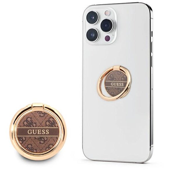 Suport universal pentru telefon Guess Rhinestone, Compatibil MagSafe, Auriu - imagine 2