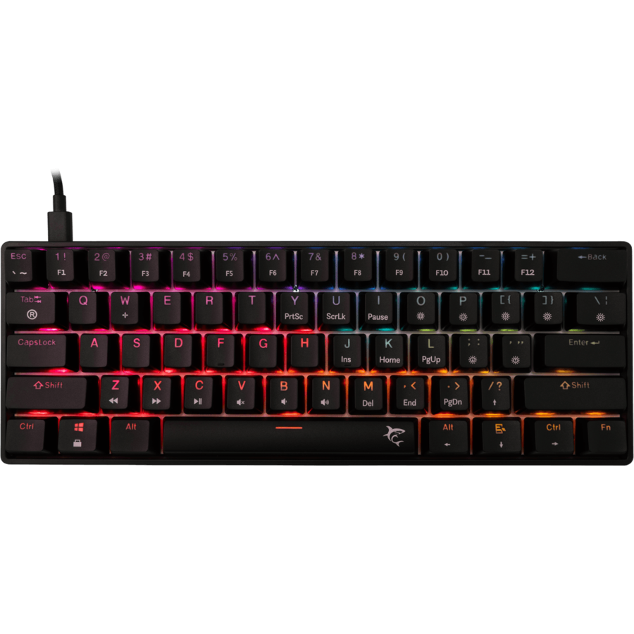 Tastatura Gaming cu Fir SHINOBI 2 Layout US Red Switch Negru