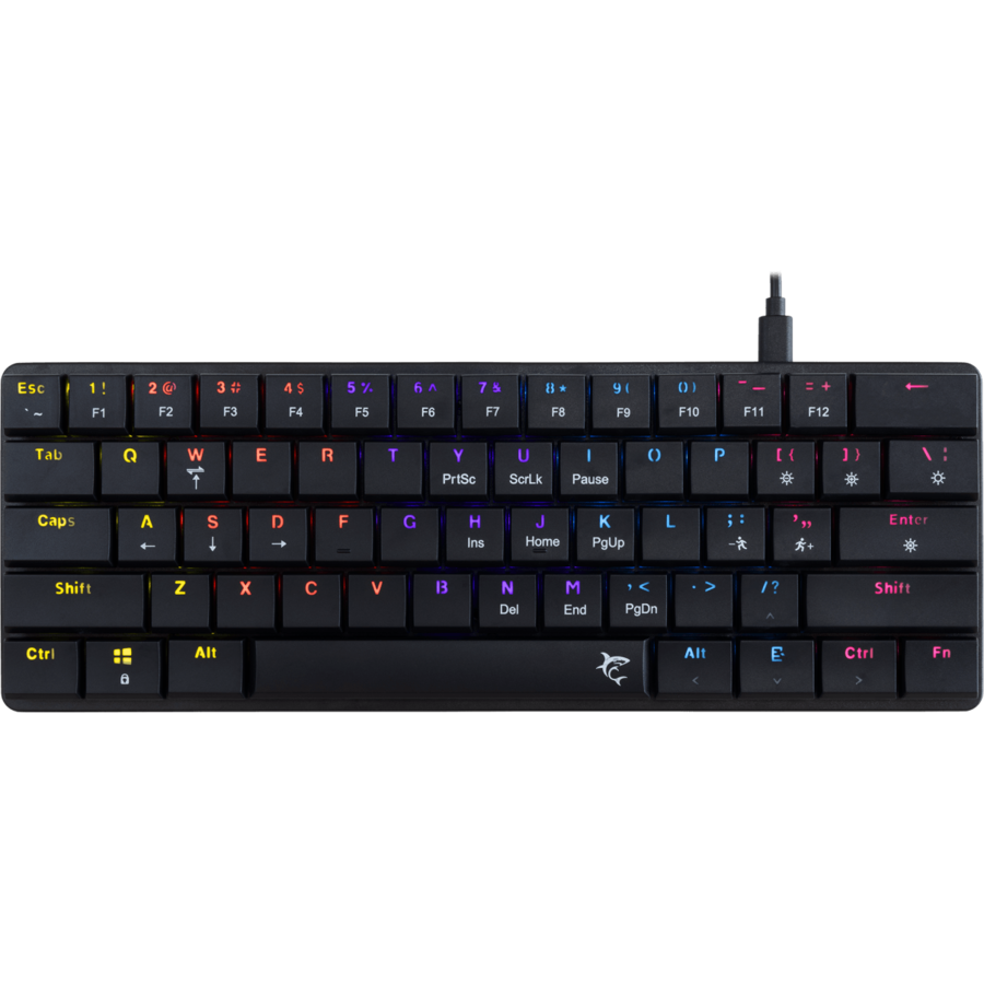 Tastatura Gaming cu Fir NAGAMAKI Mecanica Layout US Red Switch Negru