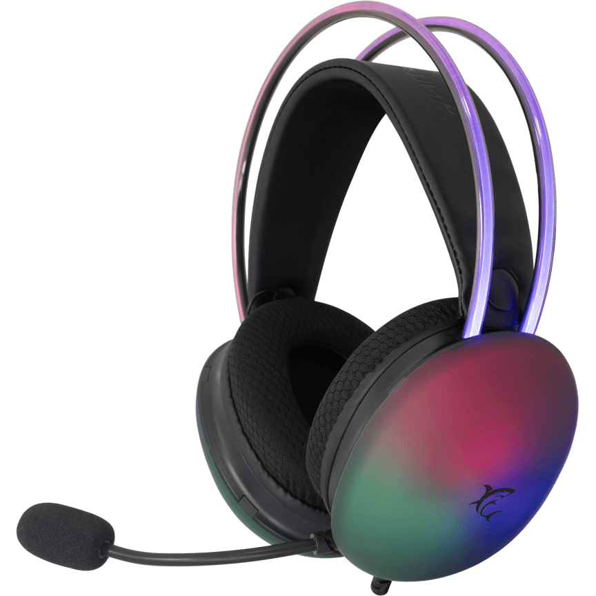 Casti Gaming cu Fir FIREFLY ILuminare RGB pentru PC / PS4 / PS5 / Xbox / MAC Negru