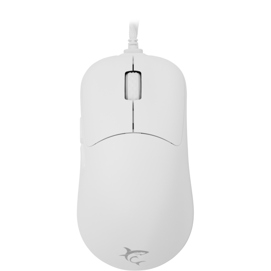 Mouse Gaming cu Fir GRAPHENE 6D USB 2.0 12400DPI Alb