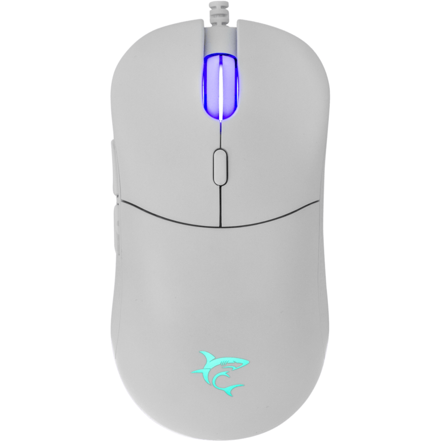 Mouse Gaming cu Fir BAGDEMAGUS 6D 7200DPI Iluminare RGB Alb