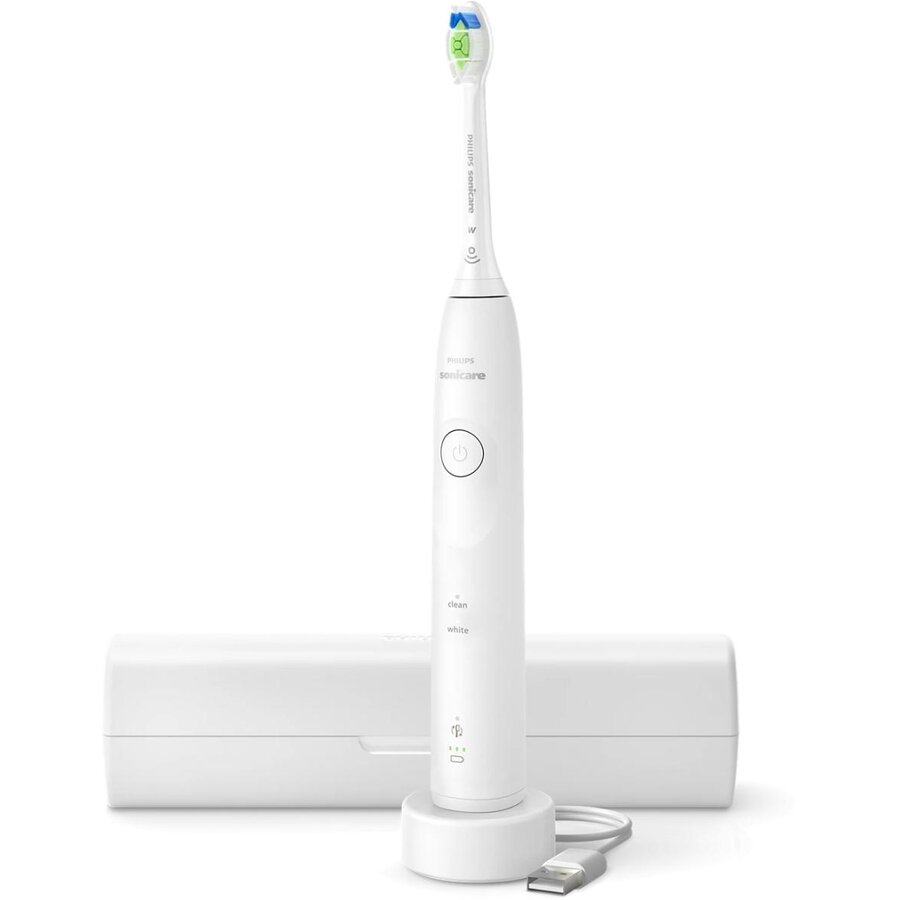 Periuta de Dinti Electrica Sonicare HX7110/02 62.000 Miscari/Minut Autonomie 21 Zile Toc Transport Alb