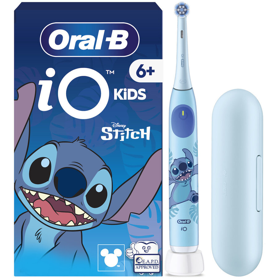 Periuta de Dinti Electrica iO Kids Stitch + Husa Albastru