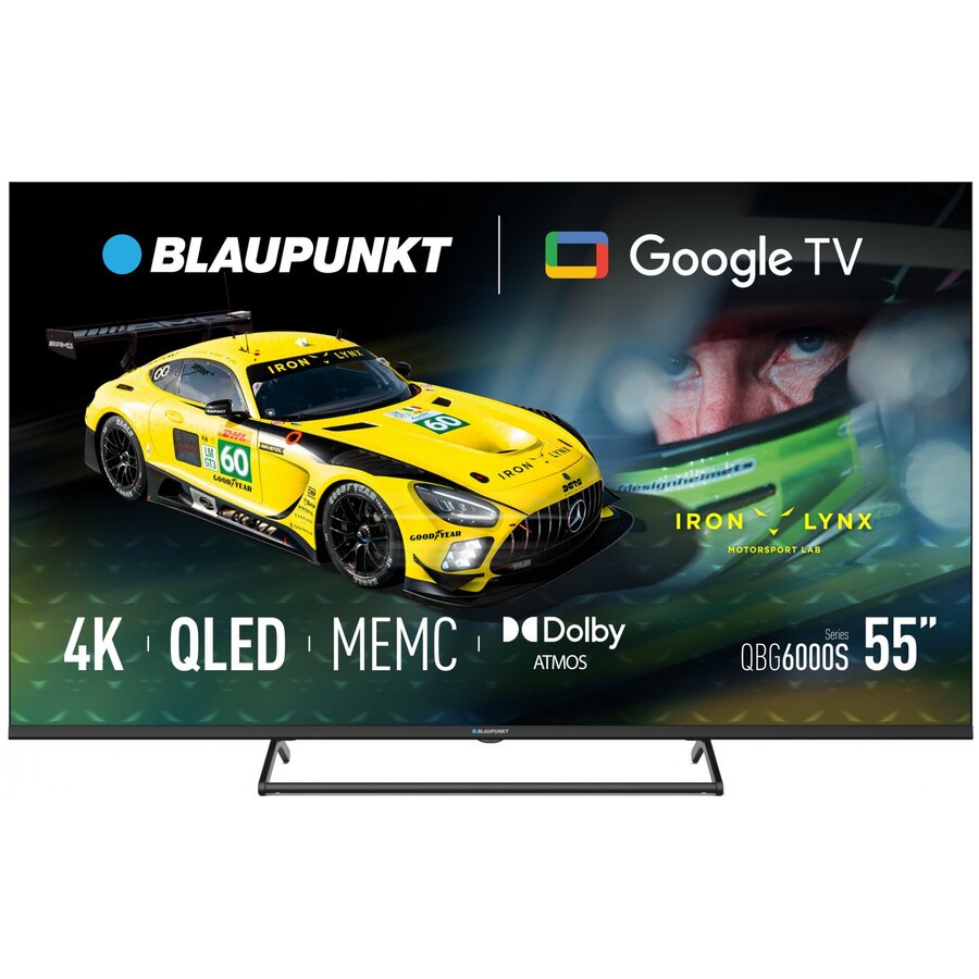 Televizor 55inch 138cm QLED 4K UHD DVB-T2/C/S2 Smart TV Wi-Fi Bluetooth 3xHDMI 2xUSB 60Hz Negru