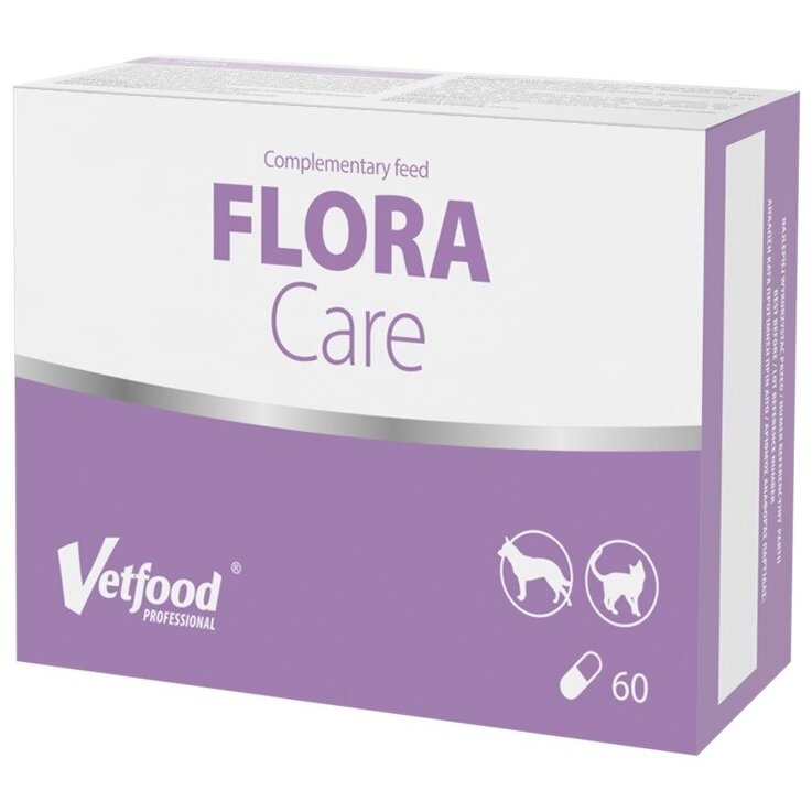 Supliment Vetfood Flora Care pentru Câini și Pisici 120 Buc