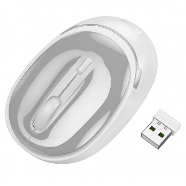 Mouse HOCO GM34, Wireless 2.4 Ghz, 1600DPI (Negru/Gri) - imagine 2