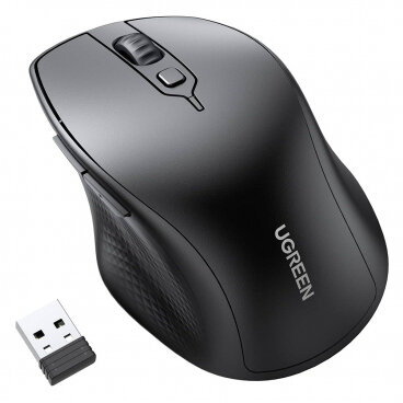 Mouse Ugreen Wireless MU101 4000DPI BT / Wi-Fi Negru