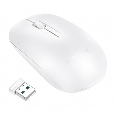 Mouse Borofone Wireless BG14 Planet 1000DPI Alb