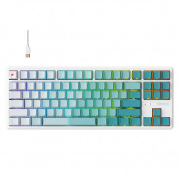 Tastatura Gaming Wired USB KB901L RGB 1.8m Alb