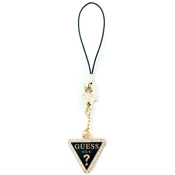 Triangle Diamond Charm cu Rhinestones, Gold