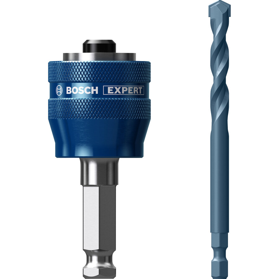 Adaptor Carotă Expert Power Change Plus Hex11 + Burghiu Centrare 8.5x105mm Albastru