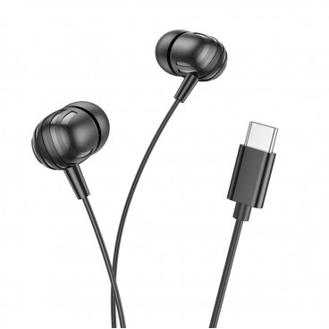 Căști Borofone Handsfree USB-C BM77 Delicious Negru