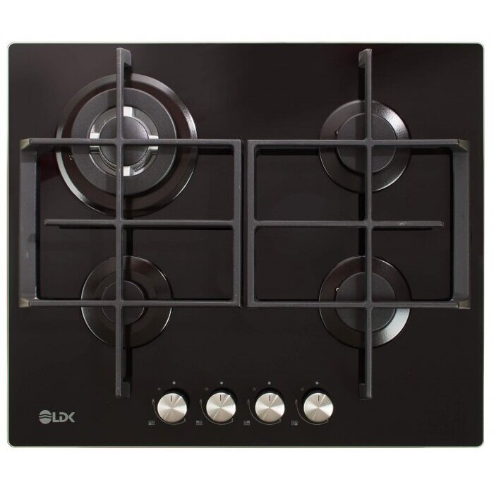 Plita Incorporabila pe Gaz CORDOBA WOK JZ4BK60 4 Arzatoare WOK Aprindere Electrica Gratare Fonta Siguranta 60CM Negru