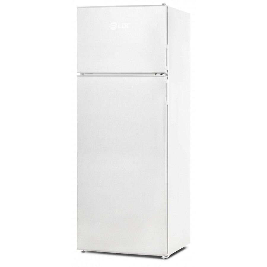 Frigider cu 2 Usi LF-220EW 213L Less Frost Termostat Ajustabil Iluminare LED H 144CM Clasa E Alb