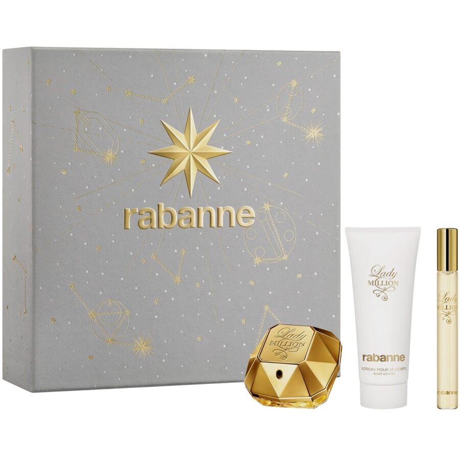 Pachet Paco Rabanne Lady Million EDP 50 ml + BL 100 ml + EDP 10 ml Femei