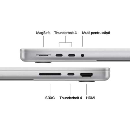 Laptop Apple MacBook Pro 14.2 inch Liquid Retina XDR M4 Max 16-Core 48GB 1TB SSD macOS Silver