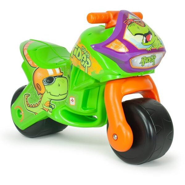 Motocicleta pentru Copii Injusa Twin Dino Roți Late din Plastic 18 Luni+
