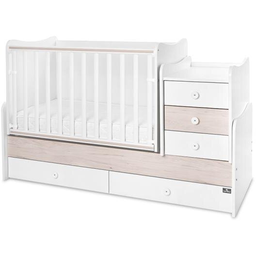 Pat Transformabil Maxi Plus 70x160CM Trio White Light Oak